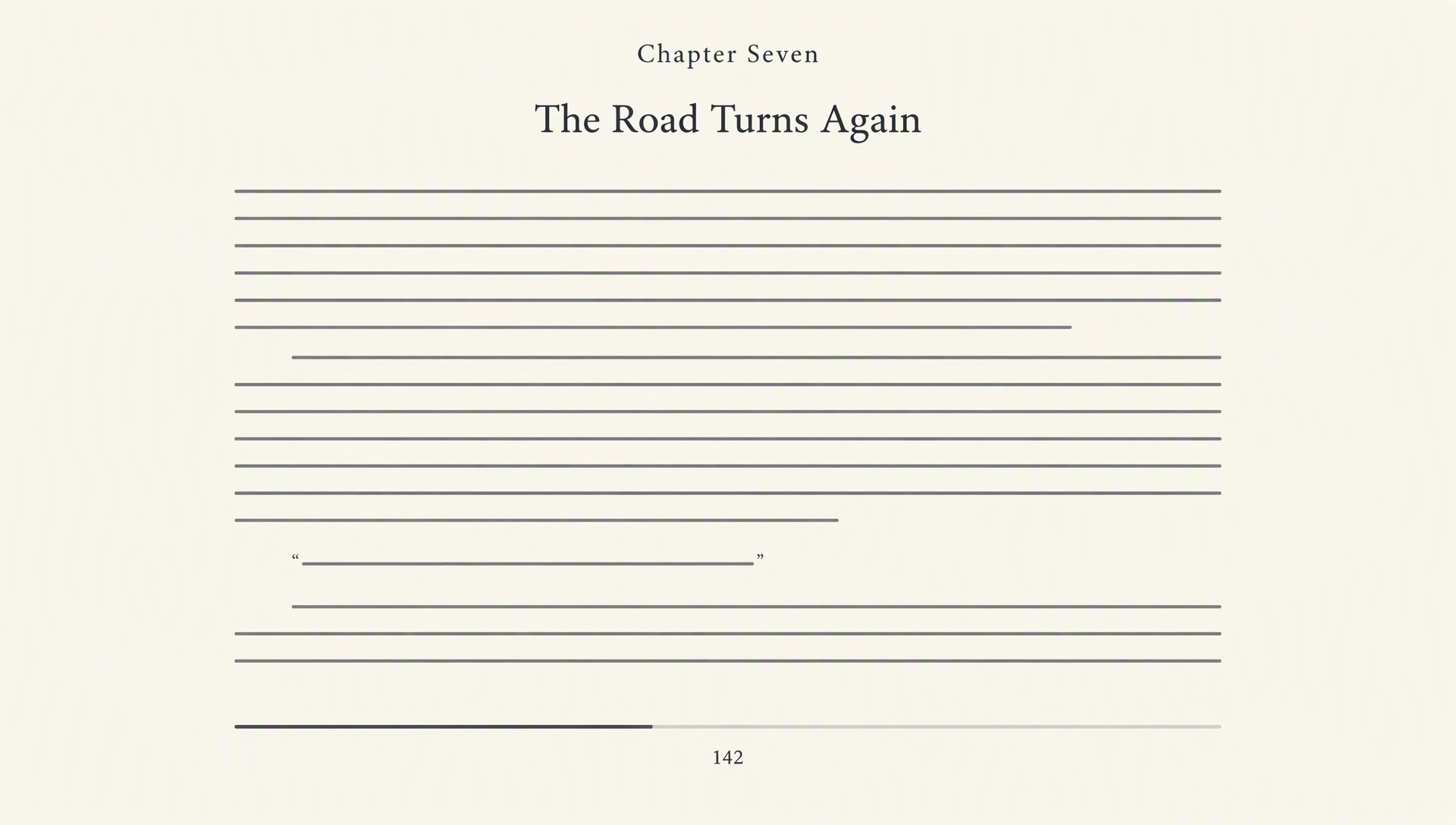 A text page in a bright tone